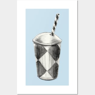 Milkshake Cup Posters and Art